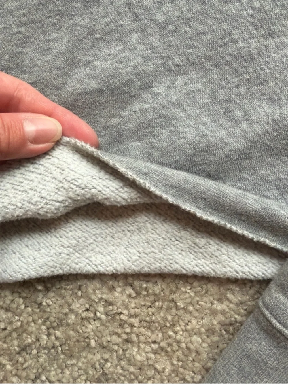 Gray Cropped Hoodie - Picture 3 of 4